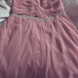strapless homecoming dress